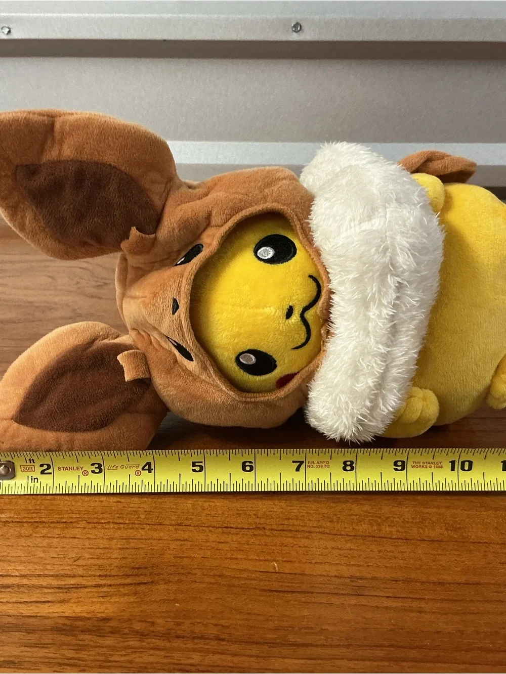 Pokemon Pikachu Cosplay Eevee Hoodie Poncho Plush Stuffed Animal